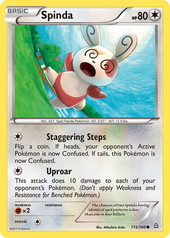 Spinda (115/160) [XY: Primal Clash]