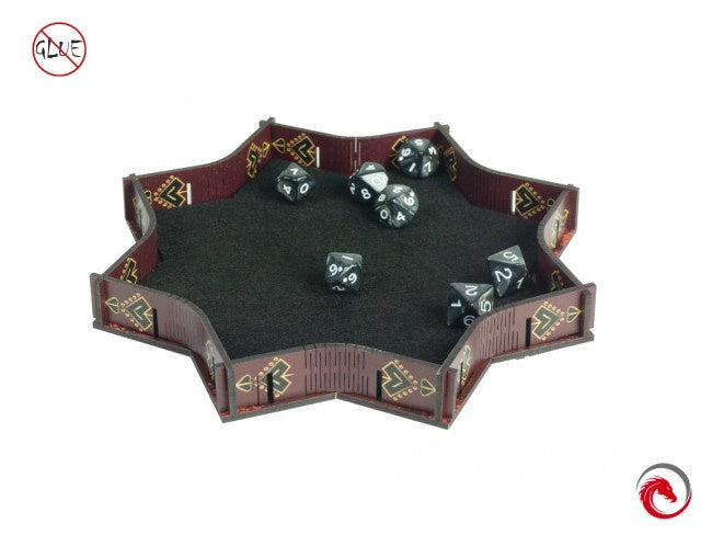 e-Raptor Red Explosion Dice Tray