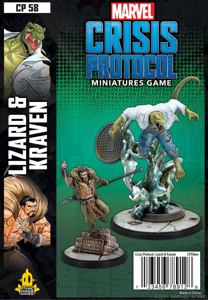 Marvel Crisis Protocol Lizard and Kraven