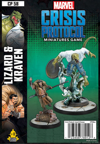 Marvel Crisis Protocol Lizard and Kraven