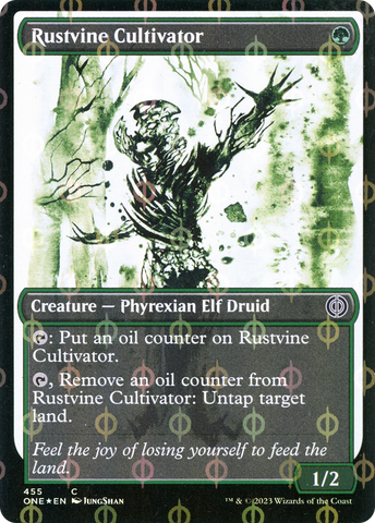 Rustvine Cultivator (Showcase Ichor Step-and-Compleat Foil) [Phyrexia: All Will Be One]