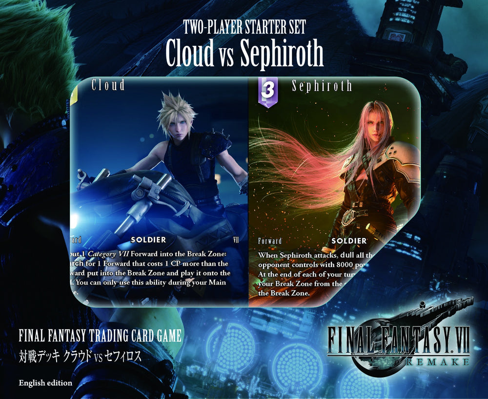 Final Fantasy TCG Versus Deck Cloud vs Sephiroth