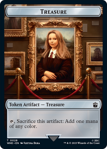 Warrior // Treasure (0028) Double-Sided Token [Doctor Who Tokens]