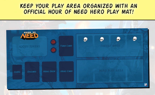 Kickstarter Hour of Need Hero Play Mat