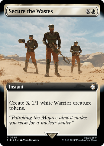Secure the Wastes (Extended Art) (Surge Foil) [Fallout]