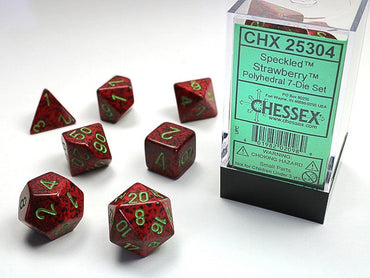 Chessex Polyhedral 7-Die Set Speckled Strawberry