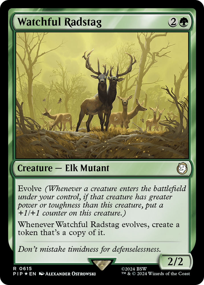 Watchful Radstag (Surge Foil) [Fallout]