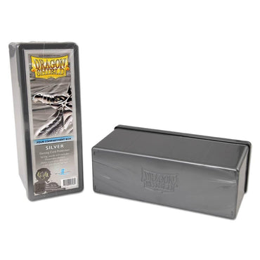 Storage Box - Dragon Shield - Four Compartments - Silver