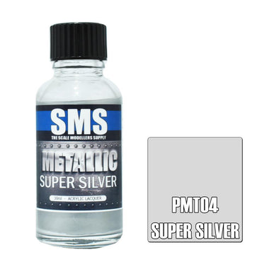 PMT04 Metallic Acrylic Lacquer SUPER SILVER 30ml