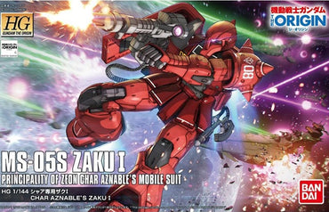 Gundam 1/144 HG MS-05 Zaku I Char Aznable