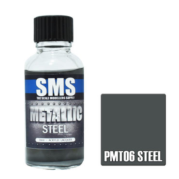 PMT06 Metallic Acrylic Lacquer STEEL 30ml