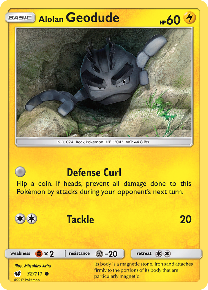 Alolan Geodude (32/111) [Sun & Moon: Crimson Invasion]