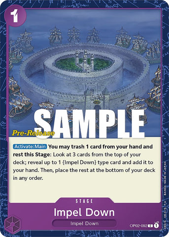 Impel Down [Paramount War Pre-Release Cards]