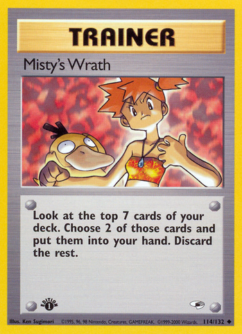 Misty's Wrath (114/132) [Gym Heroes 1st Edition]