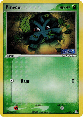 Pineco (66/115) (Stamped) [EX: Unseen Forces]