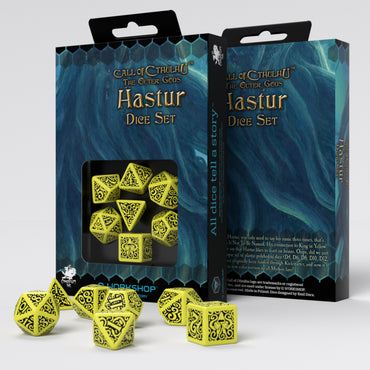 Q Workshop Call Of Cthulhu The Outer Gods Hastur Dice Set 7