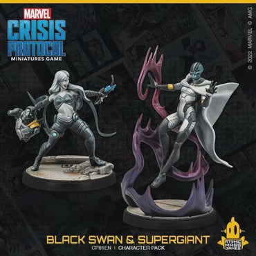 Marvel Crisis Protocol Miniatures Game Black Swan & Supergiant