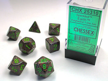 Chessex Polyhedral 7-Die Set Speckled Earth