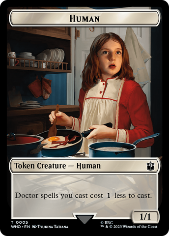 Human (0005) // Alien Insect Double-Sided Token [Doctor Who Tokens]