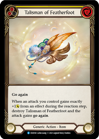 Talisman of Featherfoot [EVR190] (Everfest)  1st Edition Cold Foil