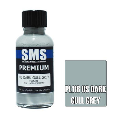 PL118 PREMIUM Acrylic Lacquer US DARK GULL GREY FS36231 30ML
