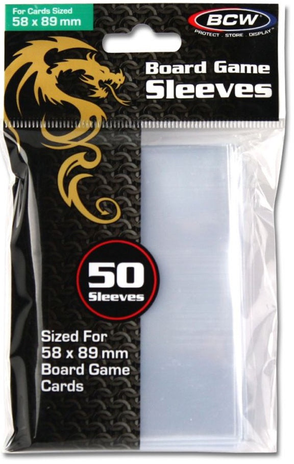 BCW Board Game Sleeves Standard Chimera (58mm x 89mm) (50 Sleeves Per Pack)