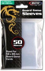 BCW Board Game Sleeves Standard Chimera (58mm x 89mm) (50 Sleeves Per Pack)