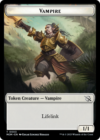 Elemental (9) // Vampire Double-Sided Token [March of the Machine Tokens]