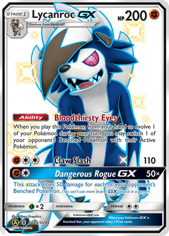 Lycanroc GX (SV66/SV94) [Sun & Moon: Hidden Fates - Shiny Vault]