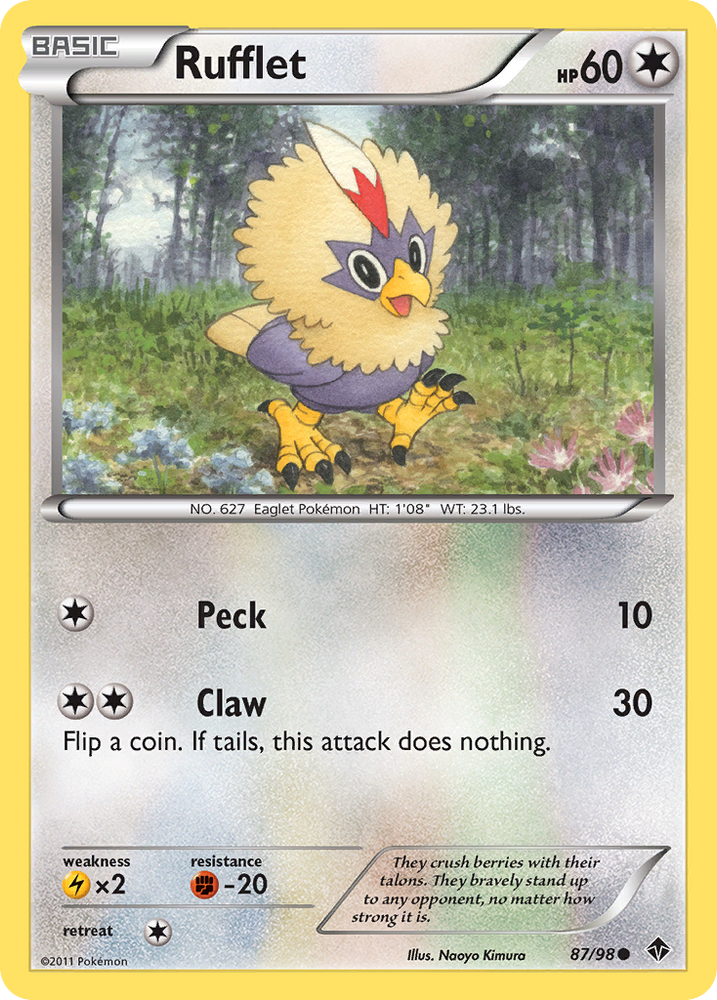 Rufflet (87/98) [Black & White: Emerging Powers]