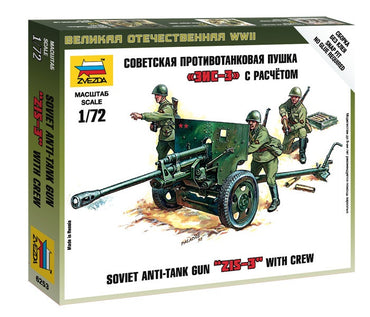 Zvezda 6253 1/72 Zis - 3 Soviet Gun Plastic Model Kit