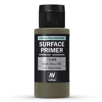 VALLEJO 73608 SURFACE PRIMER US OLIVE DRAB 60 ML