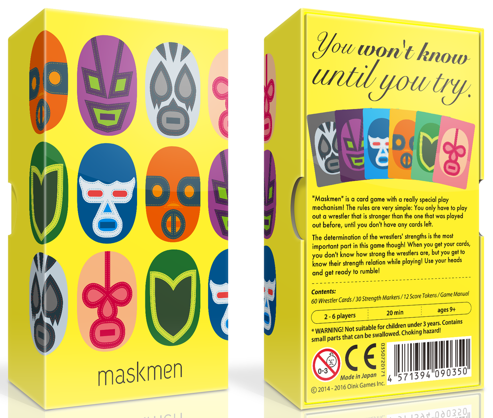Maskmen board game