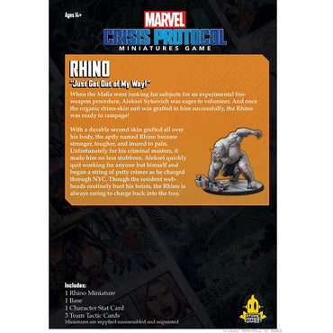 Marvel Crisis Protocol Rhino