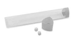 BCW Clear Playmat Tube with White Caps/Dice