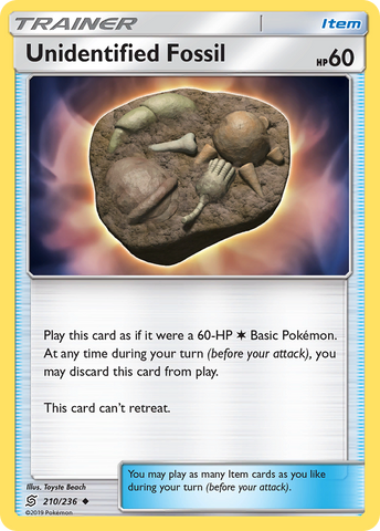 Unidentified Fossil (210/236) [Sun & Moon: Unified Minds]