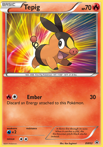 Tepig (BW02) [Black & White: Black Star Promos]