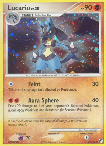 Lucario (6/130) [Diamond & Pearl: Base Set]