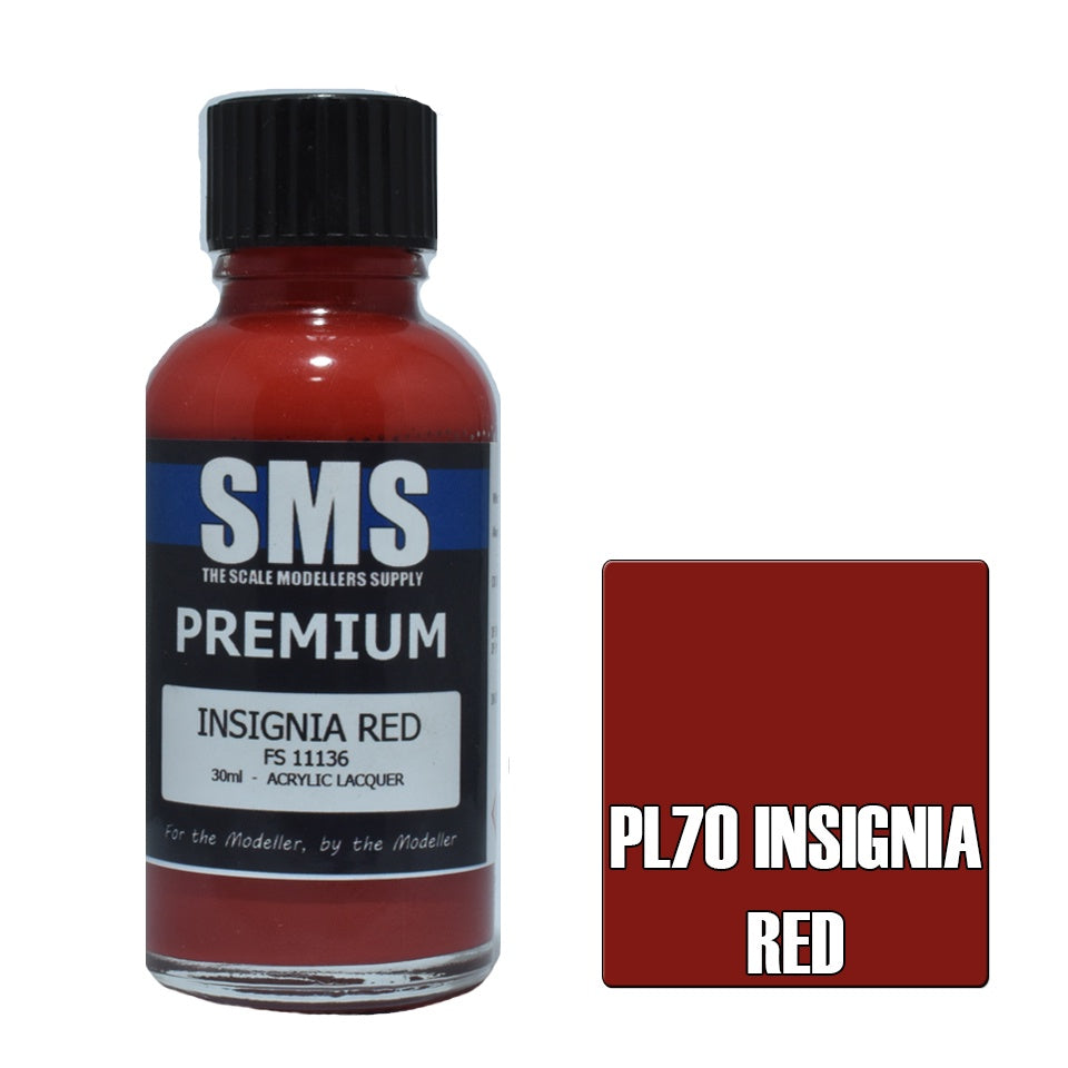 PL70 Premium Acrylic Lacquer INSIGNIA RED 30ml