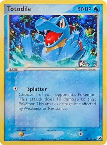 Totodile (78/115) (Stamped) [EX: Unseen Forces]