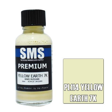PL114 PREMIUM Acrylic Lacquer YELLOW EARTH 7K 30ML