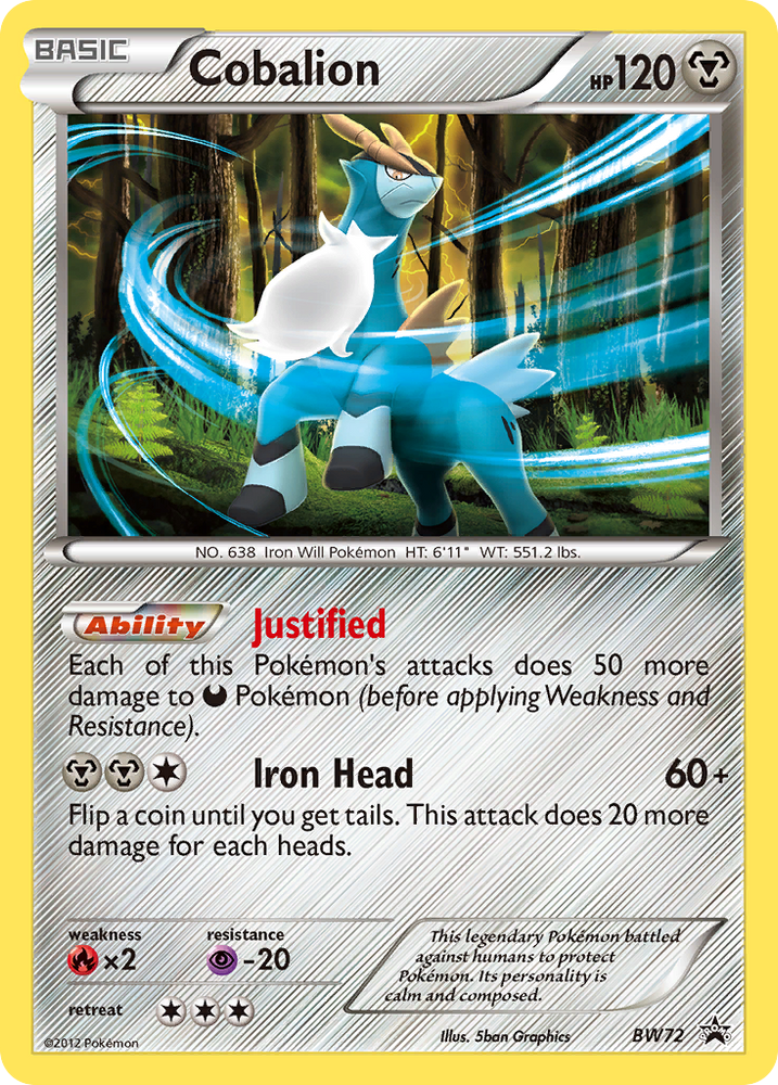 Cobalion (BW72) [Black & White: Black Star Promos]