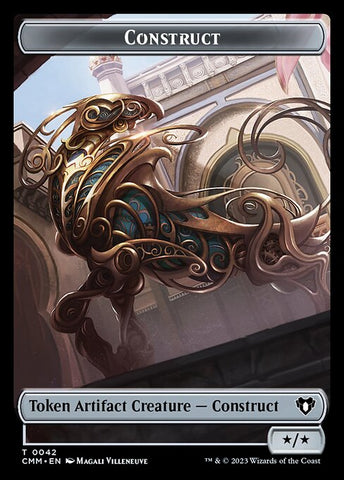Elemental (0026) // Construct (0042) Double-Sided Token [Commander Masters Tokens]