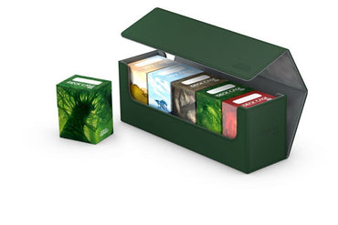 Ultimate Guard Arkhive Flip Case 400+ Standard Size XenoSkin Green Deck Box