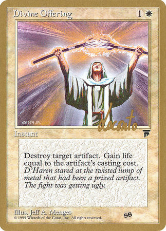 Divine Offering - 1996 Shawn "Hammer" Regnier (LEG) (SB) [Pro Tour Collector Set]
