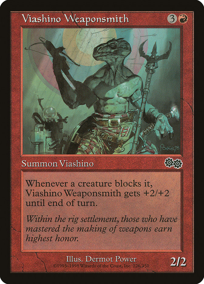 Viashino Weaponsmith [Urza's Saga]