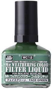Mr Weathering Color Filter Liquid Green WC12