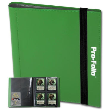 BCW Pro Folio Binder 4 Pocket Green