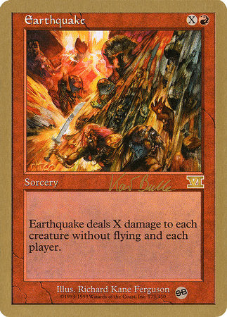 Earthquake - 1999 Kai Budde (6ED) (SB) [World Championship Decks 1999]