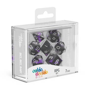 Oakie Doakie Dice RPG Set  Enclave - Amethyst (7)